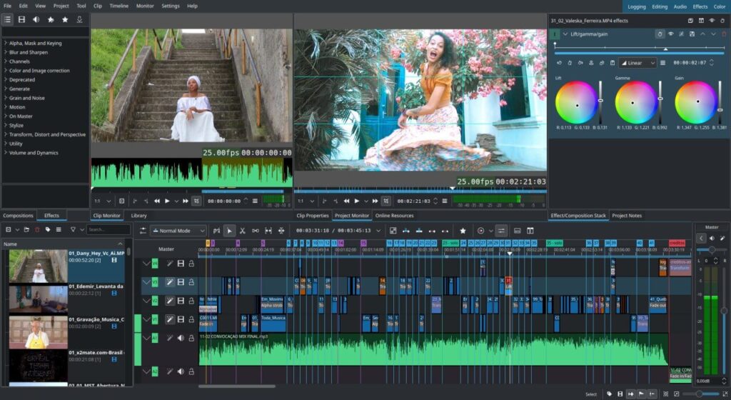 kdenlive video editing software