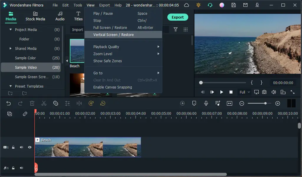 filmorago video editor