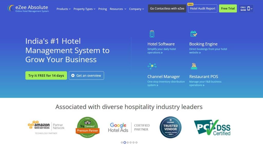 ezee absolute hotel management software