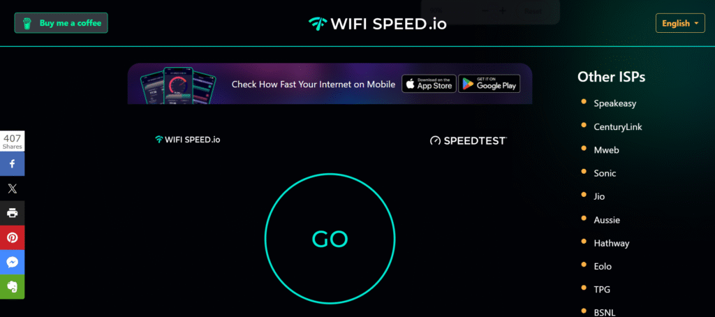 WifiSpeed.io
