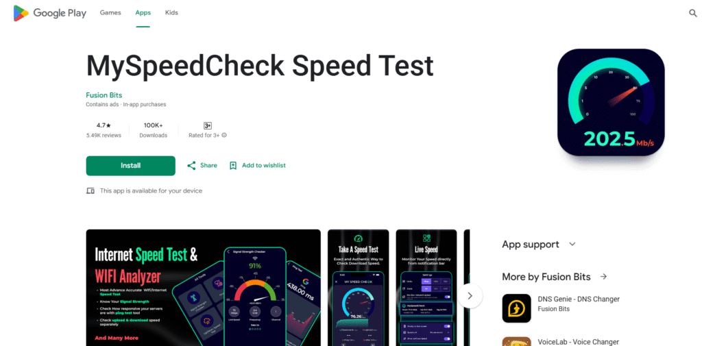 MySpeedCheck