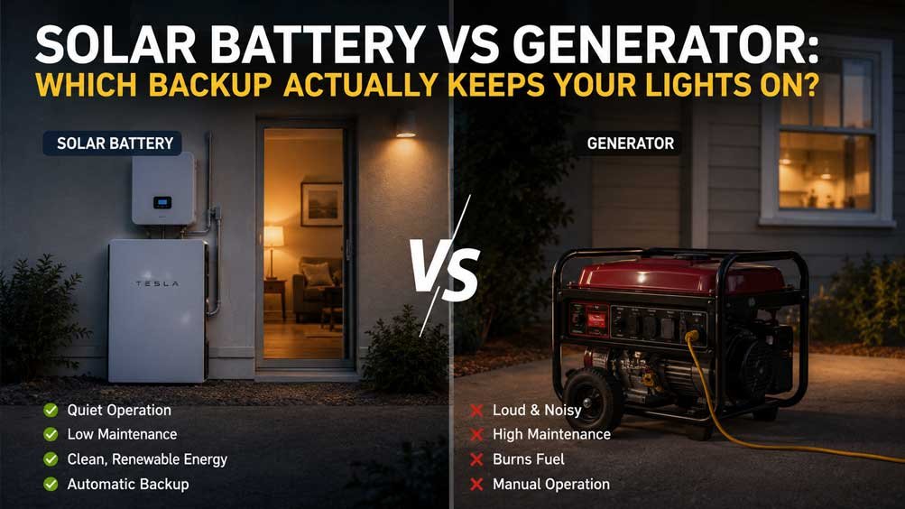 Solar Battery vs Generator